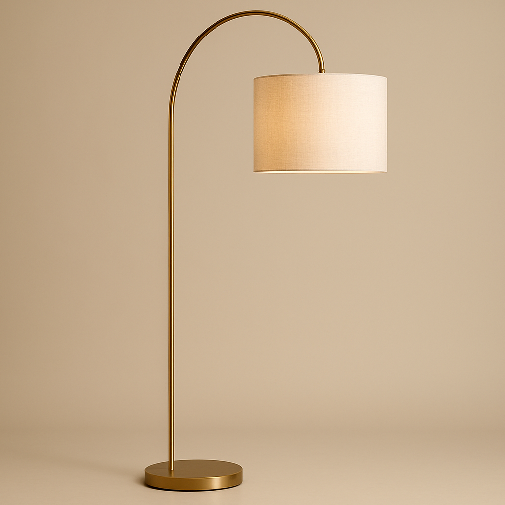 Brass Arc Floor Lamp