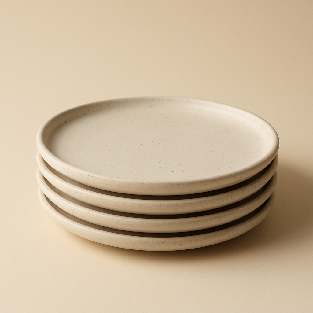 Ceramic Dinner Plates, Set of 4